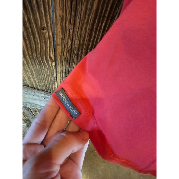 THE NORTH FACE VAPORWICK CREW NECK T-SHIRT LOGANBERRY RED WOMENS SIZE L Y2K - Picture 5 of 7